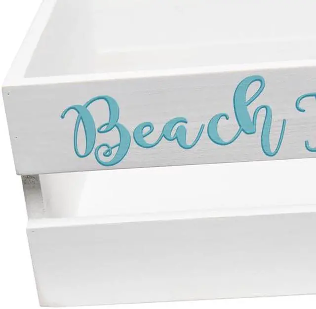 Alt view image 11 of 20 - Elegant Designs Three Piece Decorative Wood Bathroom Set, Large, Coastal/Beach  (1 Towel Holder, 1 Frame, 1 Toilet Paper Holder)