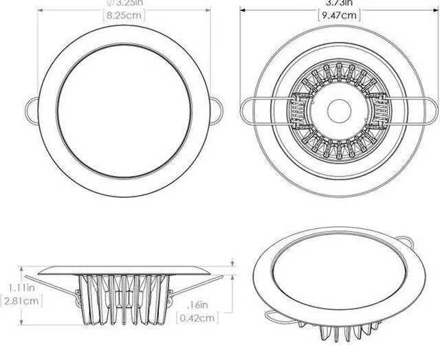 Alt view image 7 of 11 - Lumitec Mirage - Flush Mount Down Light - Glass Finish/Polished SS B... [113113]