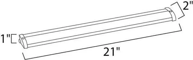 Alt view image 4 of 4 - Maxim 89902BRZ 20 in. Counter Max MX-L120-LO Under Cabinet Light, Anodized Bronze