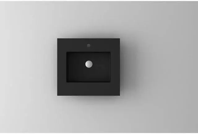 Alt view image 5 of 6 - VIVA Stone 24" Matte Black - Solid Surface Countertop