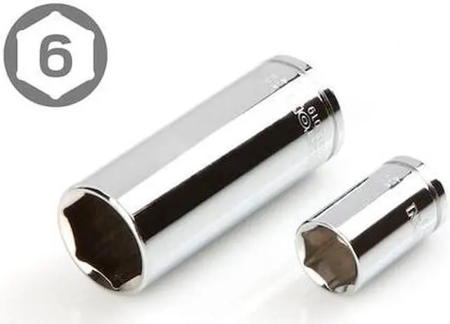 Alt view image 7 of 9 - TEKTON 3/8-Inch Drive 6-Point Socket & Ratchet Set, Inch/Metric, 5/16-Inch - 3/4-Inch, 8 mm - 19 mm, 47-Piece (Case) | SKT15301