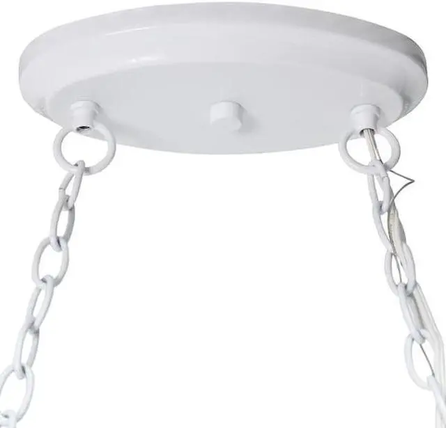 Alt view image 13 of 20 - Elegant Designs White 2 Light Kitchen Pot Rack with Downlights