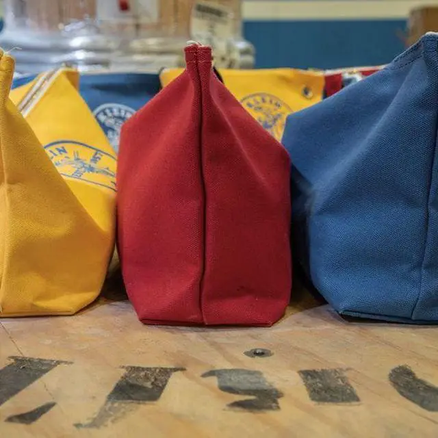 Alt view image 3 of 8 - Klein Tools 5539LCPAK  Large Canvas Bags with zipper, assorted colors, 3 -pack