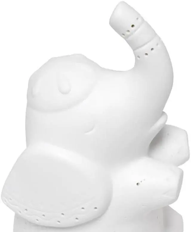 Alt view image 7 of 14 - Simple Designs Porcelain Elephant Shaped Table Lamp