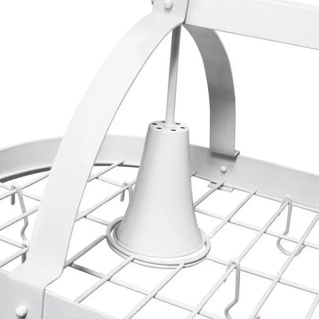 Alt view image 11 of 20 - Elegant Designs White 2 Light Kitchen Pot Rack with Downlights