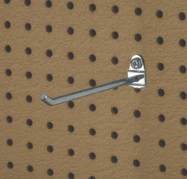 Alt view image 8 of 9 - Triton Steel Single Rod Pegboard Hook Bright Zinc  Steel  71613