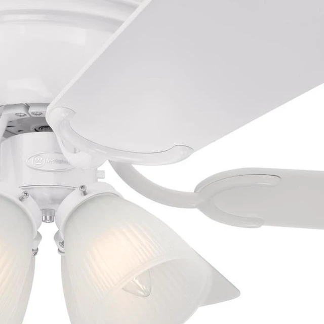 Alt view image 11 of 14 - Westinghouse Lighting 7232300 CONTEMPRA IV Indoor Ceiling Fan with Light, 52 Inch, WHITE