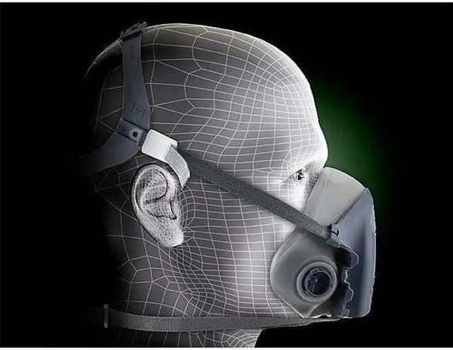 Alt view image 3 of 7 - 3M 7501 Half Mask Respirator, 7500, Not Rated, Bayonet, Size S 0 Cartridges