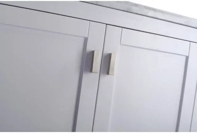 Alt view image 9 of 10 - Wilson 30 - White Cabinet + White Carrara Marble Countertop