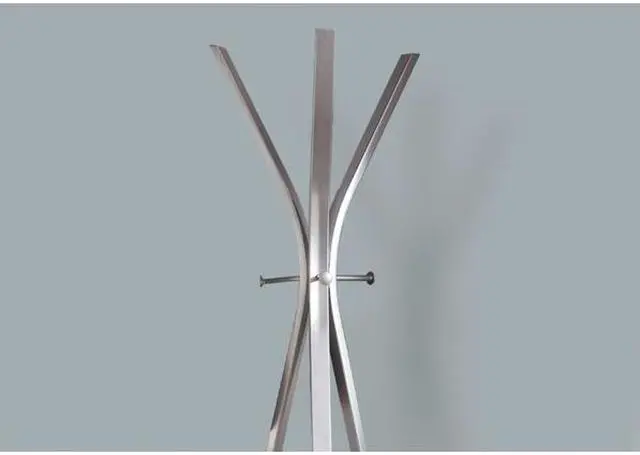 Alt view image 9 of 11 - Monarch Specialties I 2015 Silver Metal Contemporary 72 in. Coat Rack
