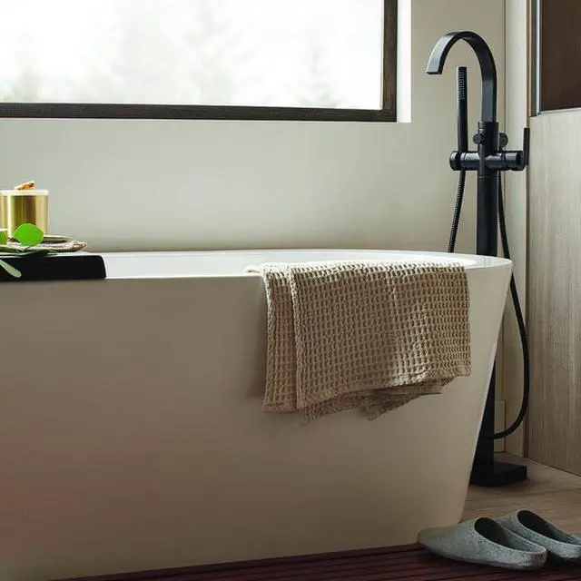 Alt view image 3 of 4 - SPEAKMAN SB-2536-MB Roman Tub Faucet, Matte Black, Freestanding