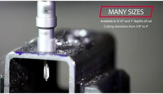 Alt view image 5 of 9 - Drill America CTH3500 Carbide-Tipped CTH 3-1/2" Carbide Tipped Hole Cutter, 1" Depth of Cut