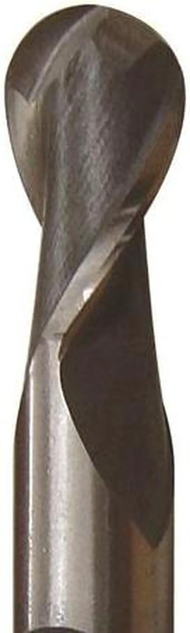 Alt view image 6 of 6 - Drill America DWCT Series High-Speed Steel End Mill, Polished Finish, 2 Flute, Ball End, 2-1/2" Cutting Length, 1 1/4" Cutting Diameter, 5-1/16" Length, 1-1/4" Shank (Pack of 1)