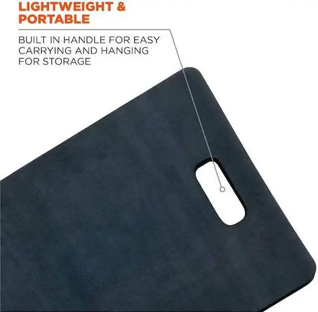 Alt view image 12 of 15 - Ergodyne 18380 Compact Kneeling Pad, Black - 14"x21"