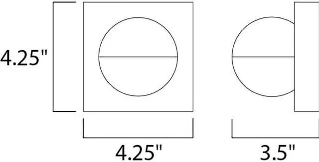 Alt view image 2 of 4 - ET2 E41326-WT Alumilux Sconce 1-Light 4.25" Wide White Wall Sconce