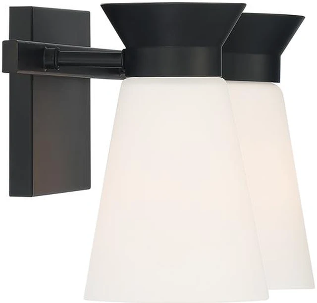 Alt view image 4 of 4 - NUVO 60/7312 Fixture, Vanity, 2-Light, Incandescent, 60W, 120V, A19, Medium