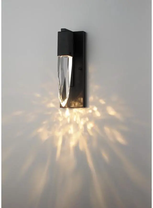 Alt view image 3 of 3 - ET2 E31240-20BK Quartz 1-Light 4.75" Wide Black Vanity Light