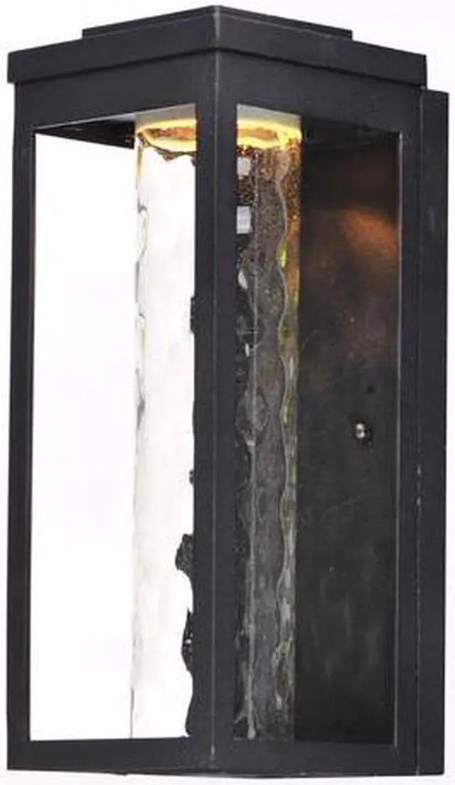 Alt view image 3 of 3 - Maxim 55904WGBK Salon LED 1-Light Outdoor Wall, Black