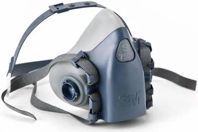 Alt view image 2 of 7 - 3M 7501 Half Mask Respirator, 7500, Not Rated, Bayonet, Size S 0 Cartridges