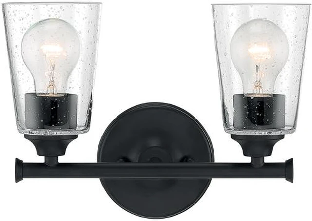 Alt view image 3 of 4 - NUVO 60/7282 Fixture, Vanity, 2-Light, Incandescent, 60W, 120V, A19, Medium