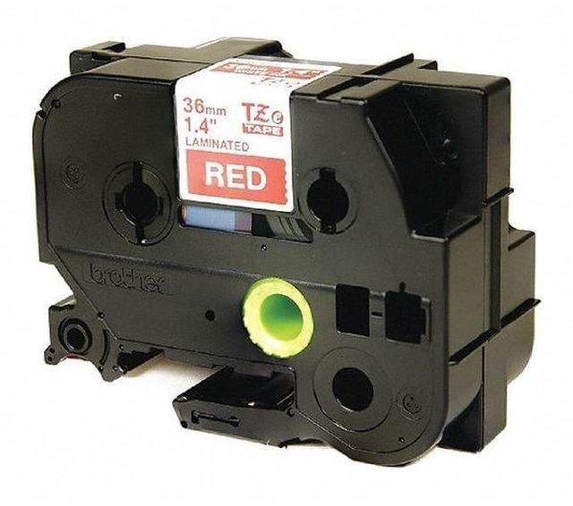Alt view image 5 of 7 - Brother Label Tape Cartridge,  Label Type Printable White/Red   TZe465