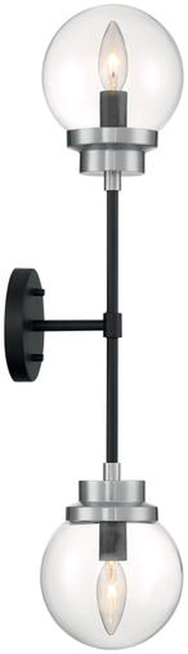 Alt view image 4 of 5 - NUVO 60/7132 Fixture, Indr Sconce, 2-Lght, Incandescent, 60W, 120V, B10,