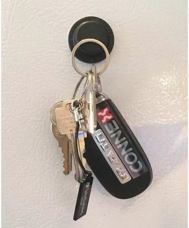 Alt view image 2 of 3 - MAG-MATE D1BL Magnetic Door Holder, Rare Earth Elements, Black, Finish: Plastic