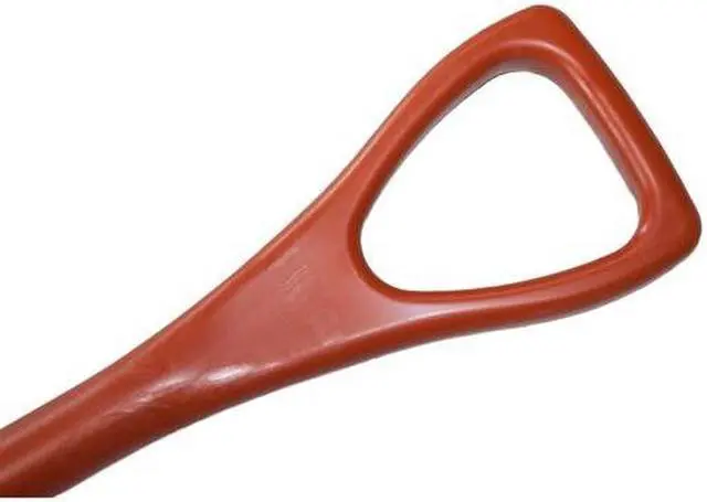 Alt view image 2 of 3 - BULLY TOOLS 92802 One-Piece Poly Scoop / Shovel with D-Grip Handle - Rust
