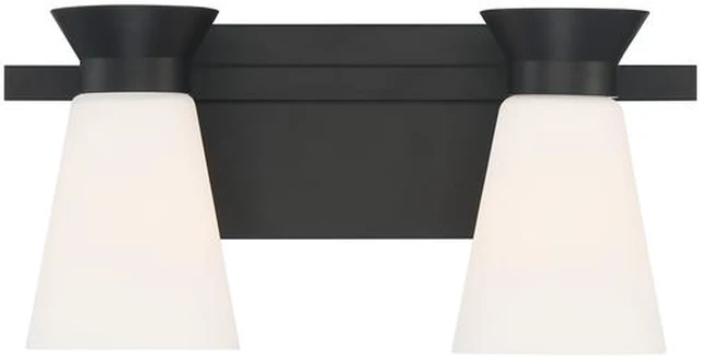 Alt view image 3 of 4 - NUVO 60/7312 Fixture, Vanity, 2-Light, Incandescent, 60W, 120V, A19, Medium