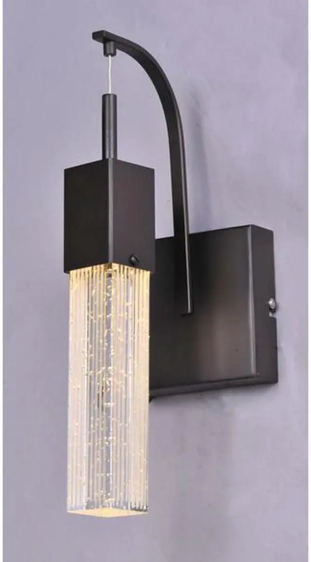 Alt view image 3 of 3 - ET2 E22760-89BZ Fizz III 1-Light 4.75" Wide Bronze Wall Sconce