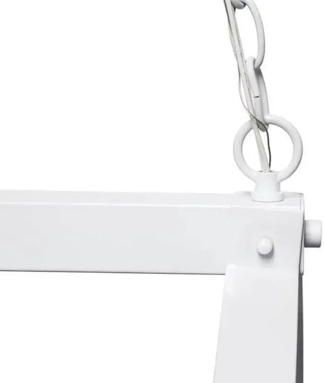 Alt view image 14 of 20 - Elegant Designs White 2 Light Kitchen Pot Rack with Downlights