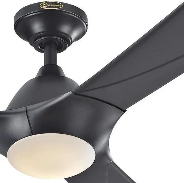 Alt view image 3 of 9 - westinghouse lighting 7204200 techno ii 72inch black indoor dc motor ceiling fan, dimmable led light kit with opal frosted glass,