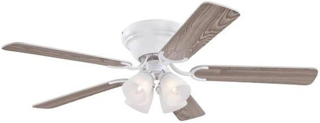Alt view image 10 of 14 - Westinghouse Lighting 7232300 CONTEMPRA IV Indoor Ceiling Fan with Light, 52 Inch, WHITE