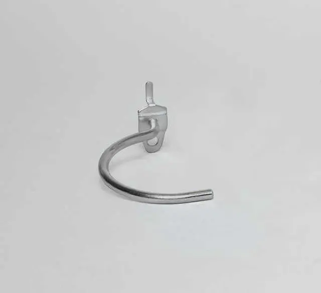 Alt view image 7 of 8 - Triton Products 75200 2.25 In. Curved 2 In. I.D. Zinc Plated Steel Pegboard Hook for DuraBoard, 10 Pack