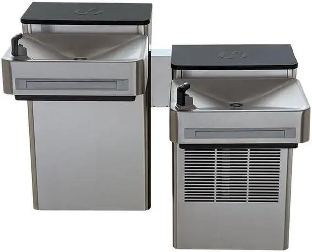 Alt view image 3 of 3 - HAWS 1202S Wall Mount Hi-Lo ADA Water Cooler
