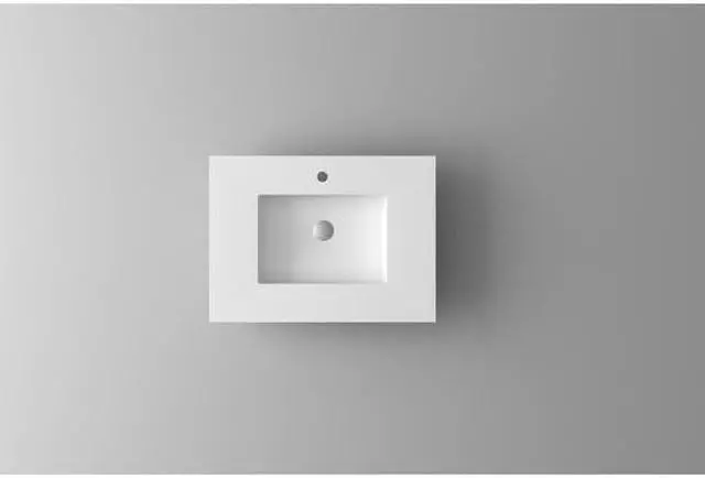 Alt view image 5 of 6 - VIVA Stone 30" Matte White - Solid Surface Countertop