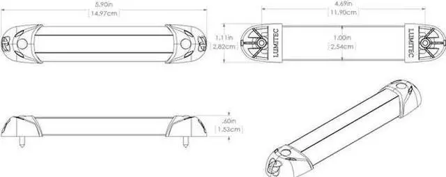 Alt view image 5 of 7 - Lumitec MiniRail2 Light 6 in. - White Output