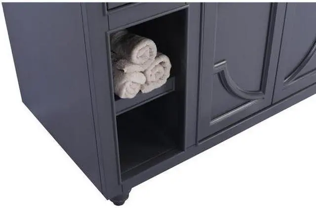 Alt view image 7 of 10 - Odyssey - 48 - Maple Grey Cabinet + Black Wood Marble Countertop