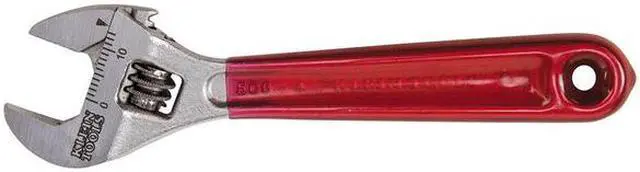 Alt view image 6 of 9 - Klein Tools Adj. Wrench, 4", 1/2" Cap., Chrome Full Polish Chrome  Steel  D506-4