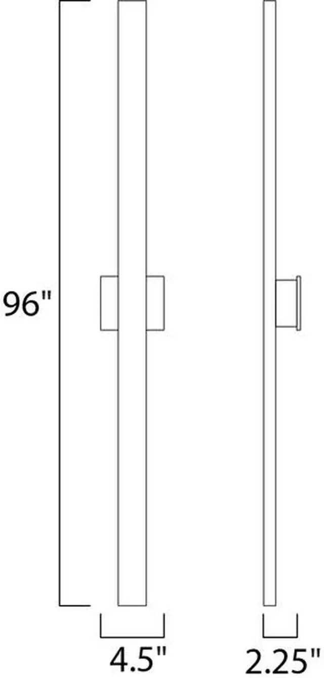 Alt view image 2 of 2 - ET2 E41348-WT Alumilux Sconce 2-Light 4.5" Wide White Outdoor Wall Sconce