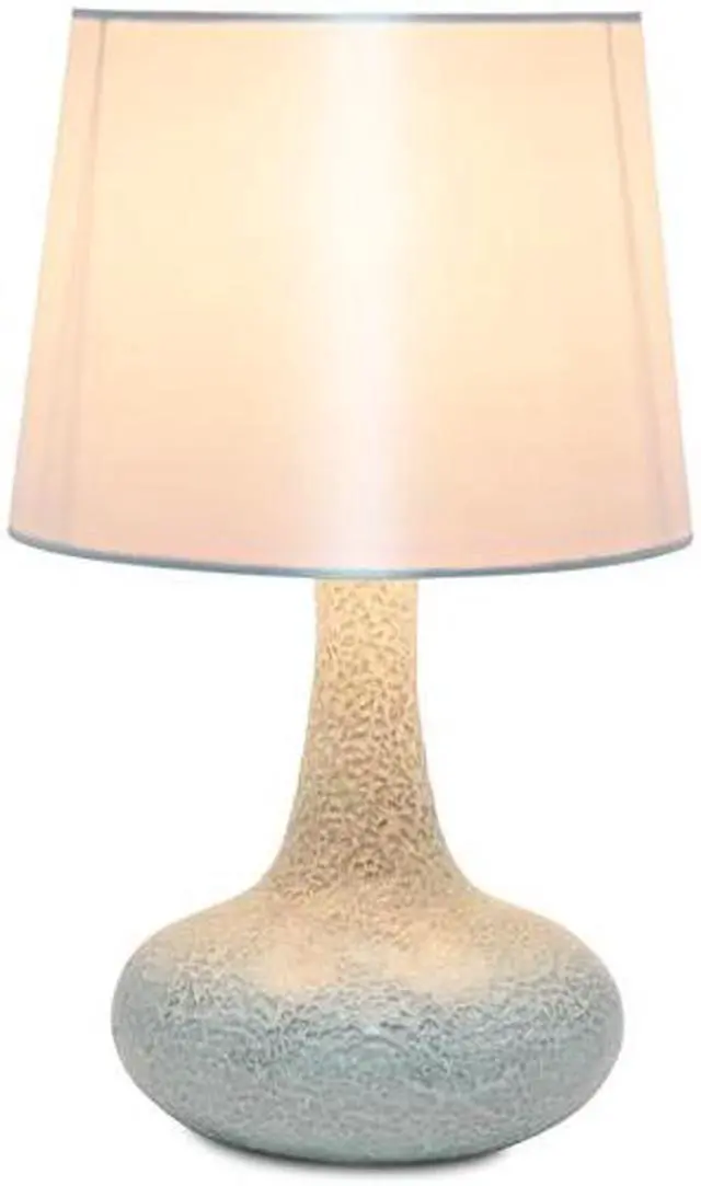 Alt view image 9 of 14 - Simple Designs Mosaic Tiled Glass Genie Table Lamp with Fabric Shade