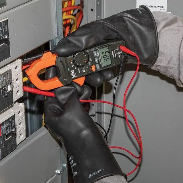 Alt view image 10 of 13 - Klein Tools CL220 400 Amp Auto-Ranging Digital Clamp Meter with Temperature/Non-Contact Voltage Detector