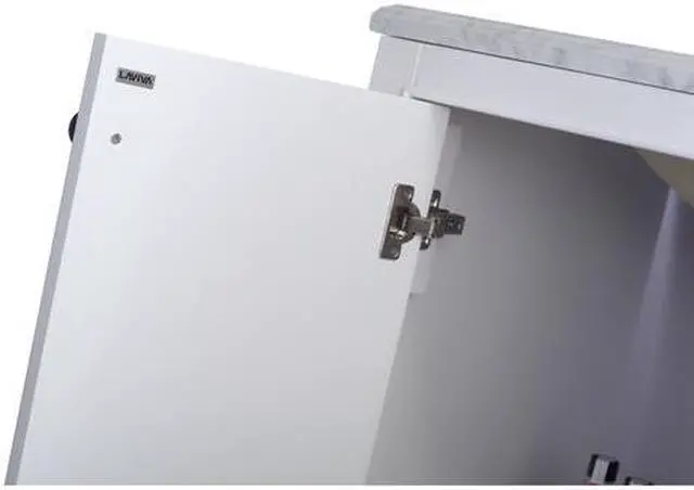 Alt view image 6 of 10 - Odyssey - 30 - White Cabinet + Pure White Phoenix Stone Countertop