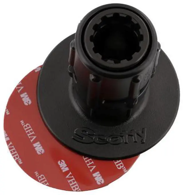 Alt view image 5 of 7 - Scotty 448 Stick-On Mount with Gear-Head Adapter - 3 inch Pad Stick-On Mount