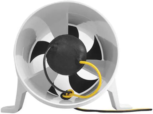 Alt view image 6 of 8 - Attwood Turbo 4000 Series II Water-Resistant, In-Line Blower - 12V - White