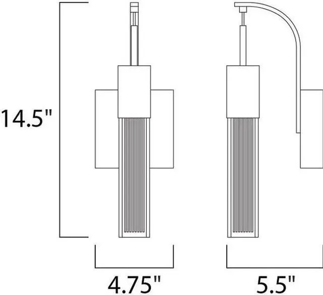 Alt view image 3 of 3 - ET2 E22760-89PC Fizz III LED Polished Chrome Wall Sconce Wall Light - 5 in.