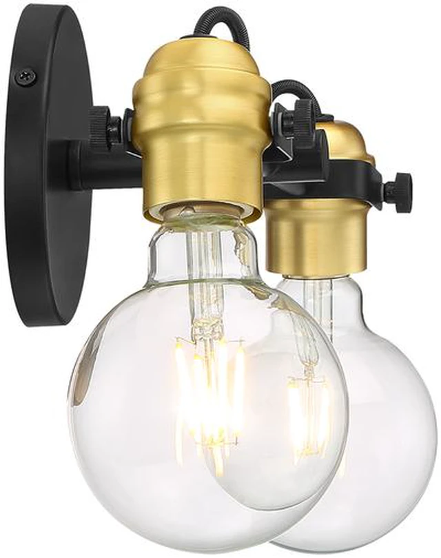 Alt view image 4 of 4 - NUVO 60/6982 Fixture, Vanity, 2-Light, Incandescent, 60W, 120V, A19, Medium