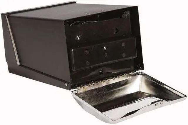Alt view image 5 of 5 - ZORO SELECT H3001BKC Plastic, Steel,Color Black, Chrome,300