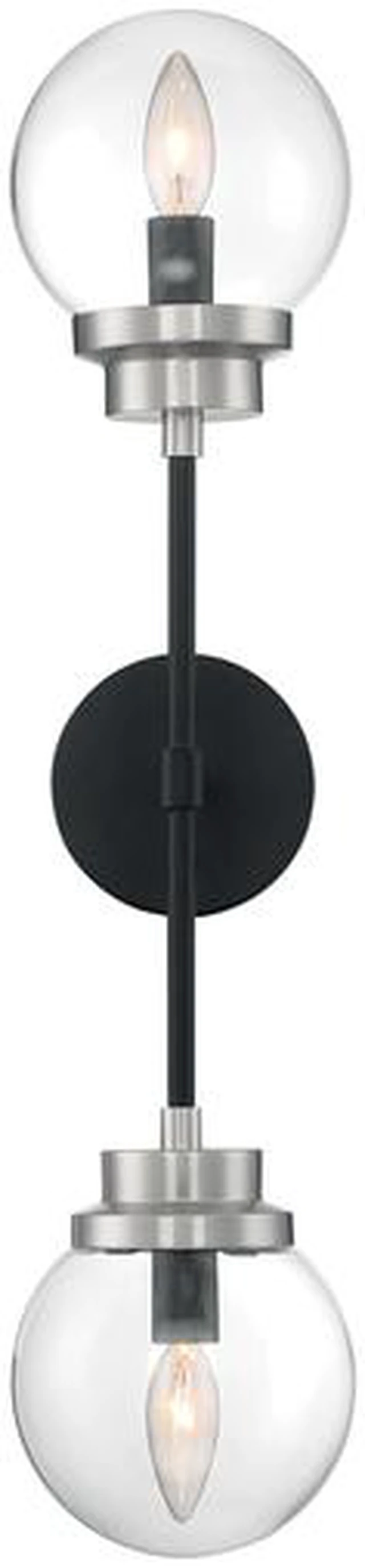 Alt view image 3 of 5 - NUVO 60/7132 Fixture, Indr Sconce, 2-Lght, Incandescent, 60W, 120V, B10,