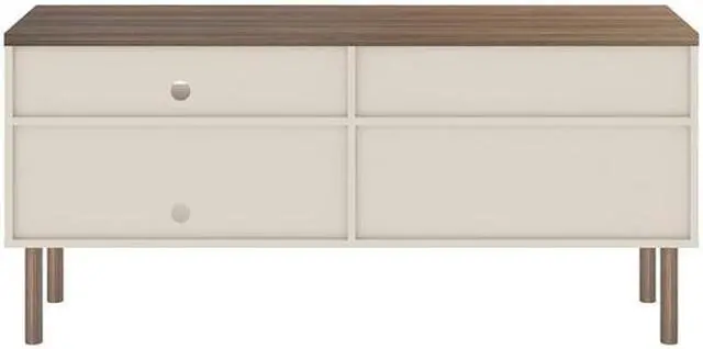 Alt view image 11 of 14 - Windsor 53.54 TV Stand in Off White and Nature